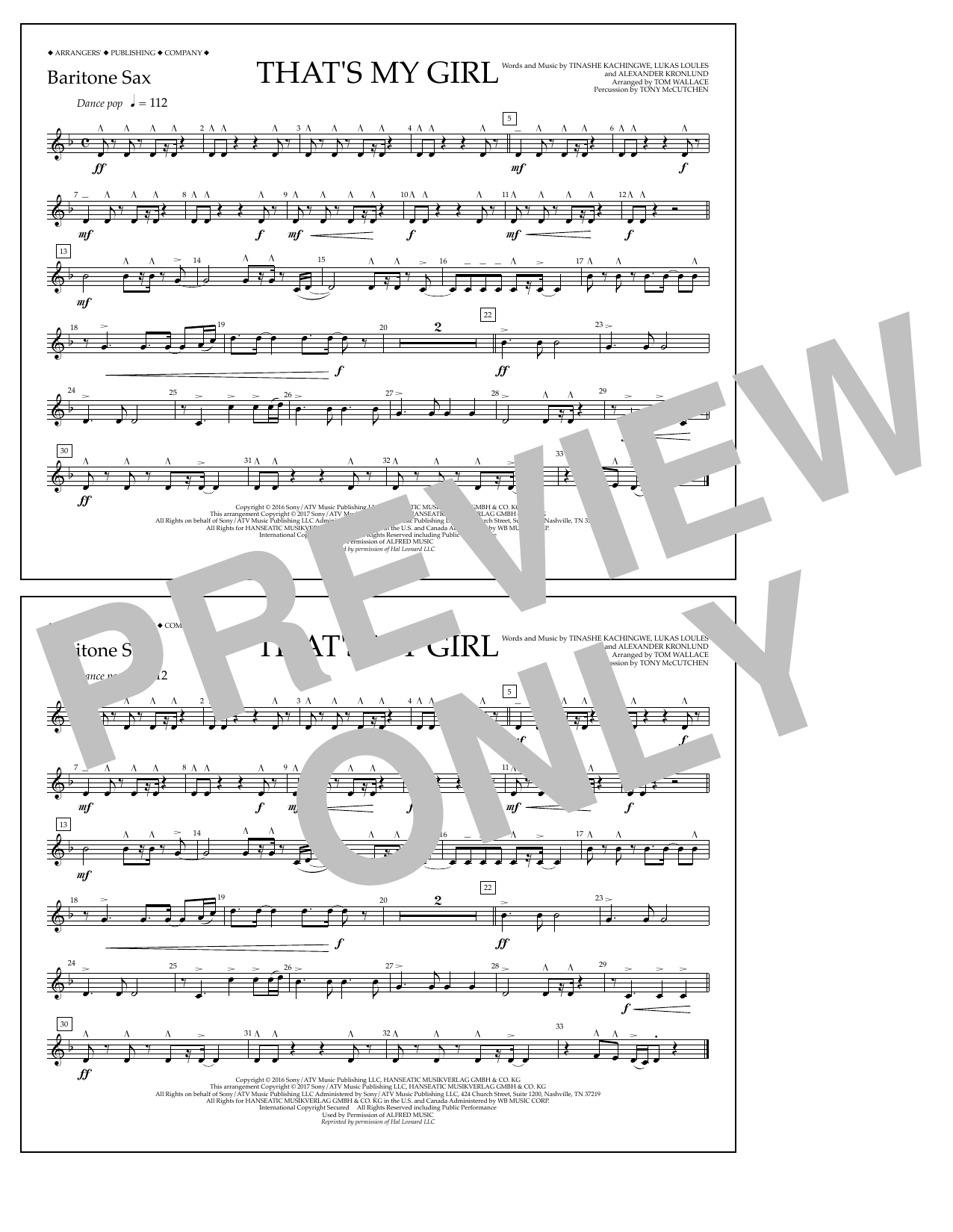 Produktbild zu: That's My Girl - Baritone Sax