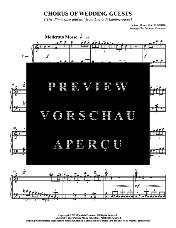Product gallery: Page 5 of 11 Chorus of Wedding Guests, , (tuba and piano)
