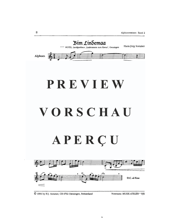 Produktgalerie: Seite 10 von 11 Alphornweisen, , Alphorn Solo, Duett, Trio oder Quartett