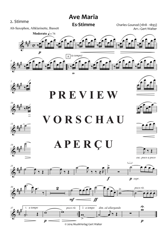 gallery: Ave Maria , , (Quintett flexible Besetzung)