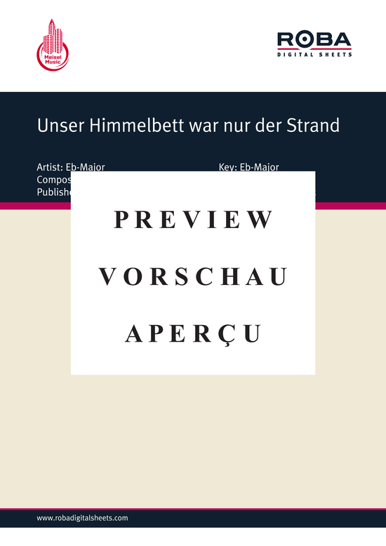Produktgalerie: Seite 2 von 4 Unser Himmelbett war nur der Strand, Anderson, 	G.G., Klavier und Gesang