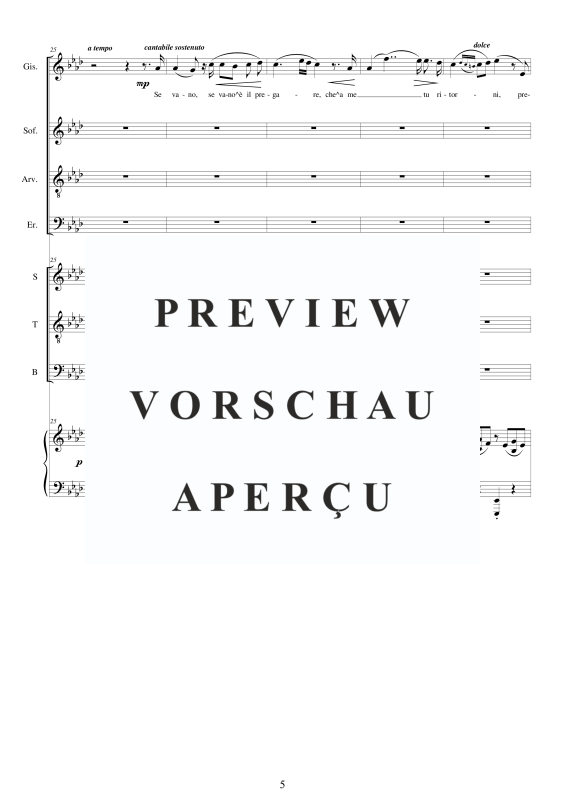 Produktgalerie: Seite 6 von 11 I Lombardi - (Act 2-VII-VIII-IX) Se vano è il pregare, , Gemischter Chor STB Soli und Klavier