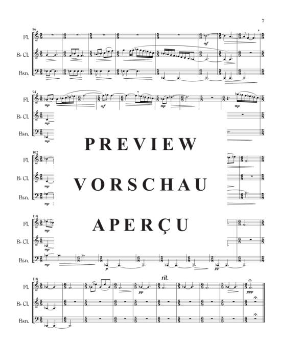 Product gallery: Page 8 of 21 Drei für Drei , , (flute, clarinet, bassoon)