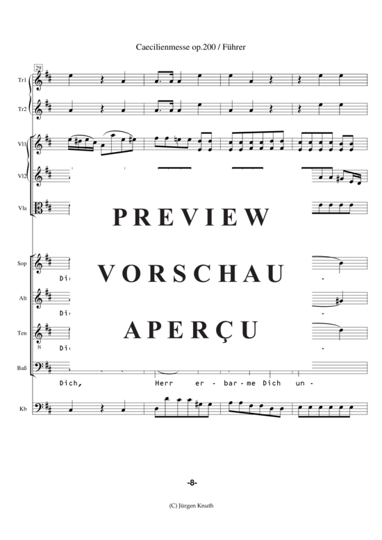 gallery: Caecilienmesse op. 200 , , (Partitur + Einzelstimmen)