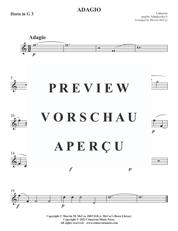 Product gallery: Page 7 of 8 Adagio, , Horn Quartet