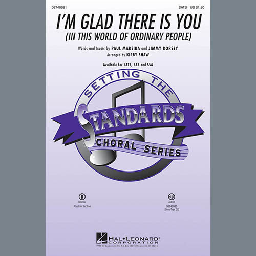 Product picture to: I'm Glad There Is You (In This World Of Ordinary People)