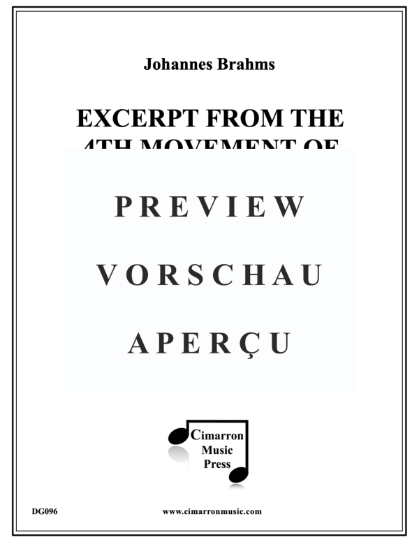 Produktgalerie: Seite 2 von 8 Sinfonie Nr. 4 – Ausschnitt aus dem 4. Satz, , Posaunen Quartett