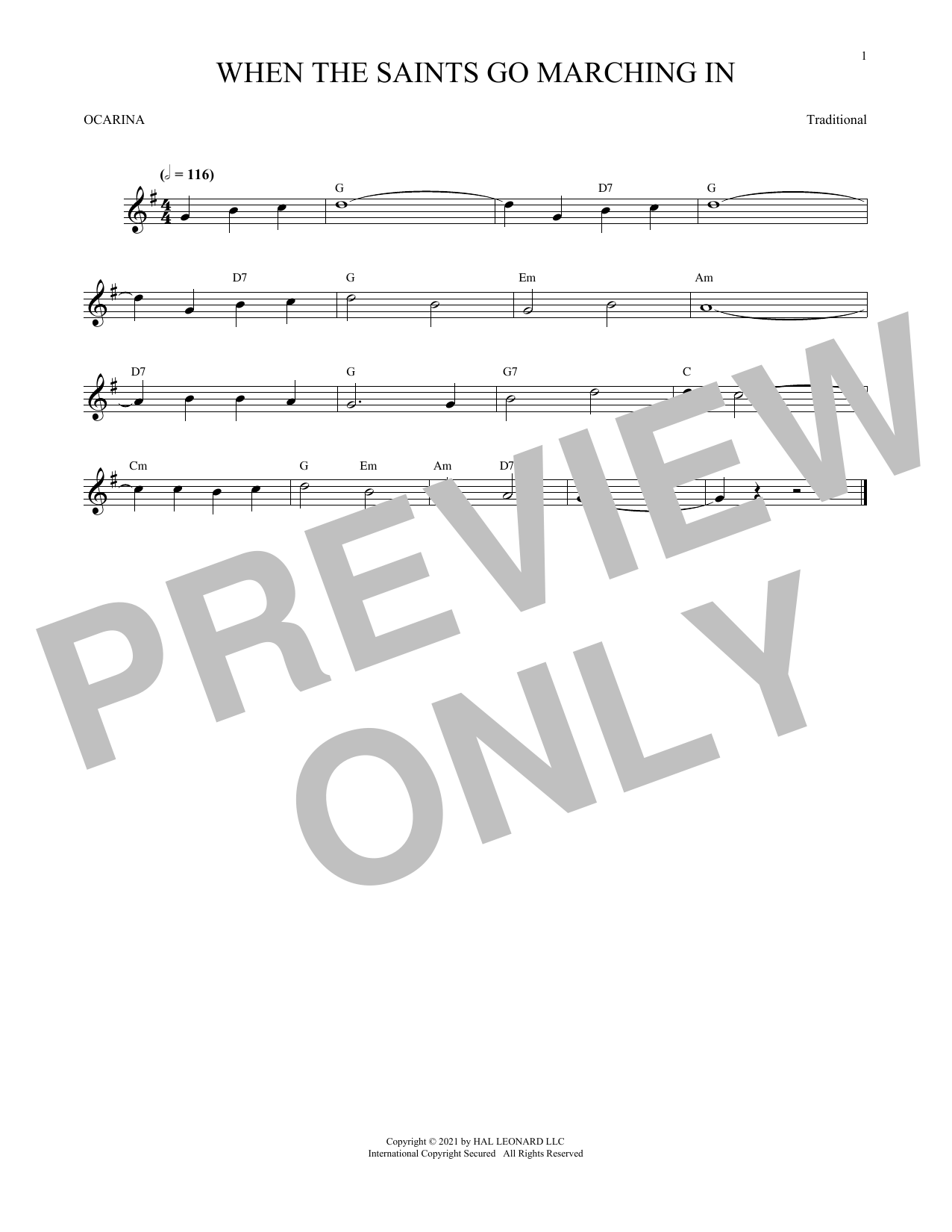 Produktbild zu:  When The Saints Go Marching In (arr. Cris Gale) - Traditional