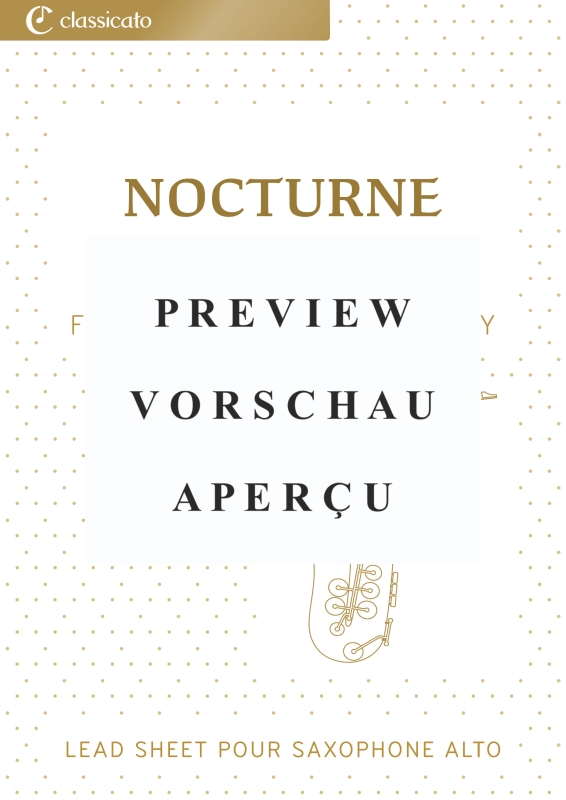 Product gallery: Page 2 of 5 Nocturne - Version simplifiée de Le Songe d´une nuit d´été, Op. 61, , Alto Saxophone In E Flat Solo and Chords - Leadsheet