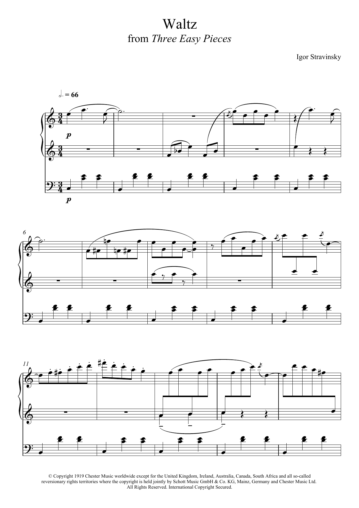 Product picture to: Three Easy Pieces - Waltz