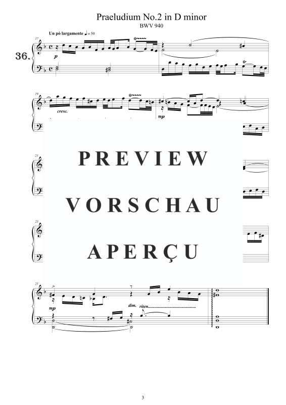 Produktgalerie: Seite 4 von 9 5 Kleine Präludien BWV 939–943, , Klavier Solo