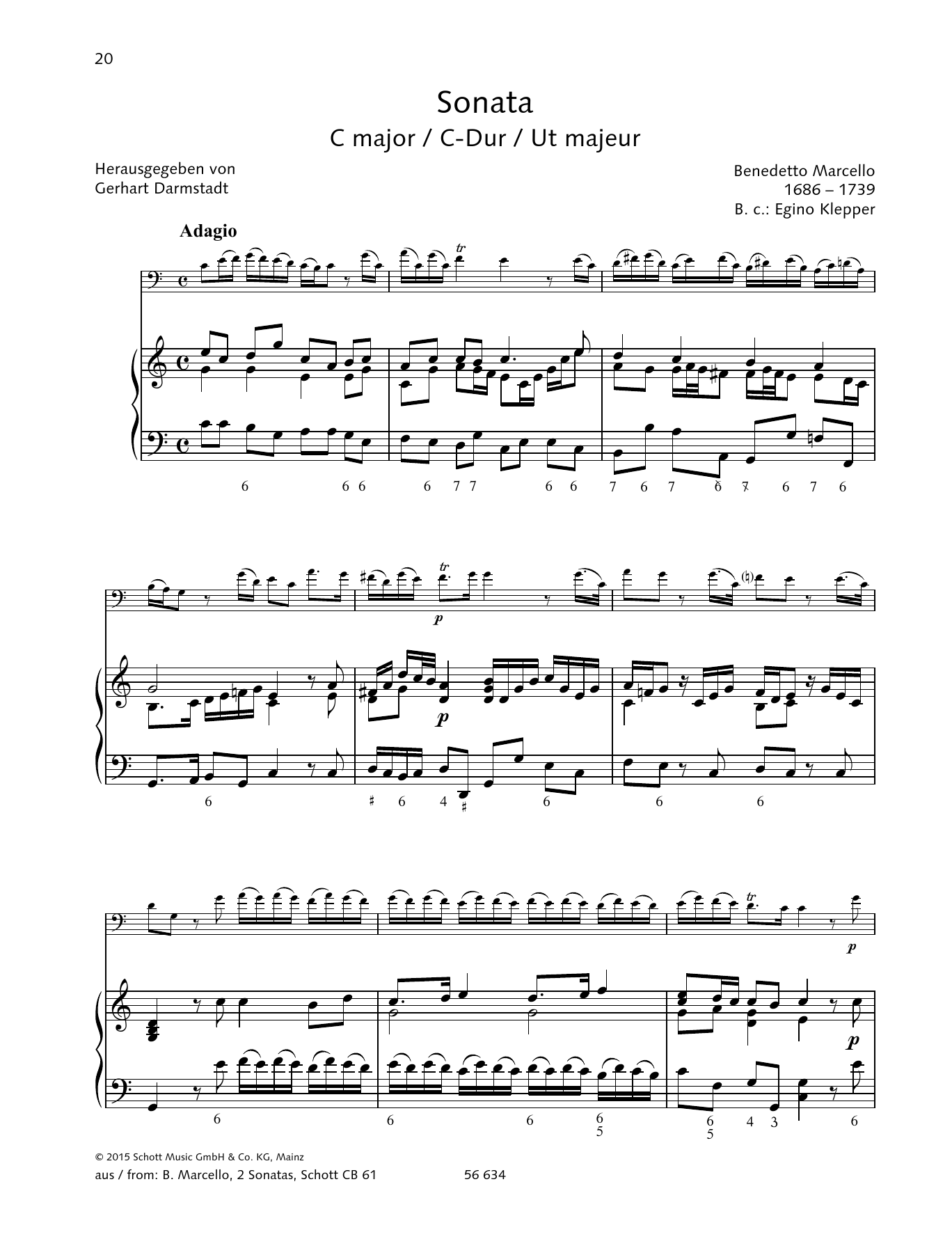 Produktbild zu: Sonata C Major