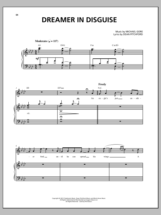 Produktbild zu: Dreamer In Disguise (from Carrie The Musical)