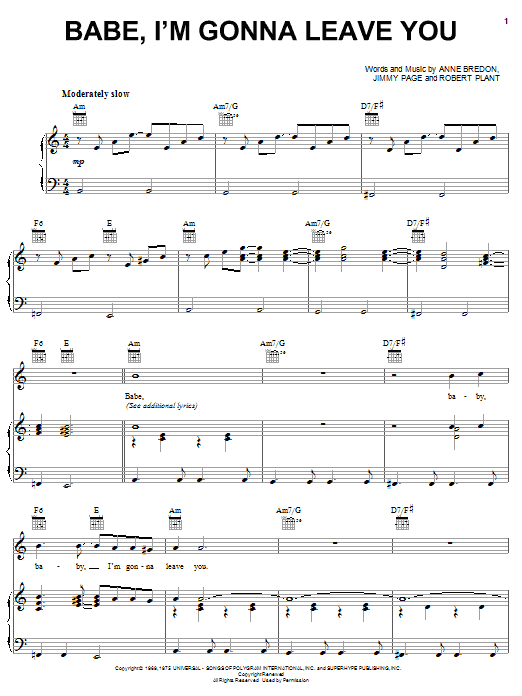 Produktbild zu: Babe, I'm Gonna Leave You