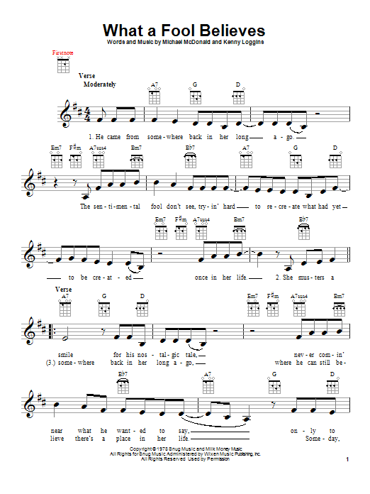 Product gallery: Page 1 of 1 What A Fool Believes, The Doobie Brothers