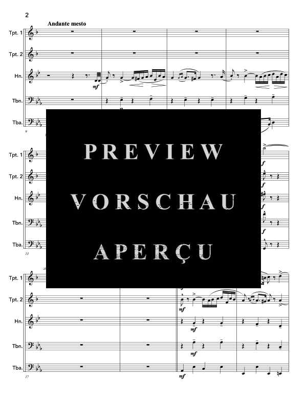 Produktgalerie: Seite 6 von 11 Hungarian Rhapsody No. 2, , (Blechbläser Quintett)