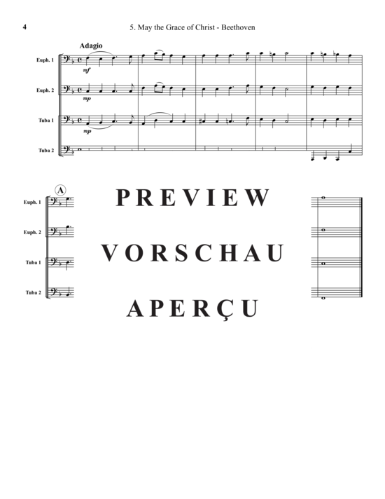 Product gallery: Page 5 of 11 Fünf Benedictions , , (2x Baritone, 2x Tuba)