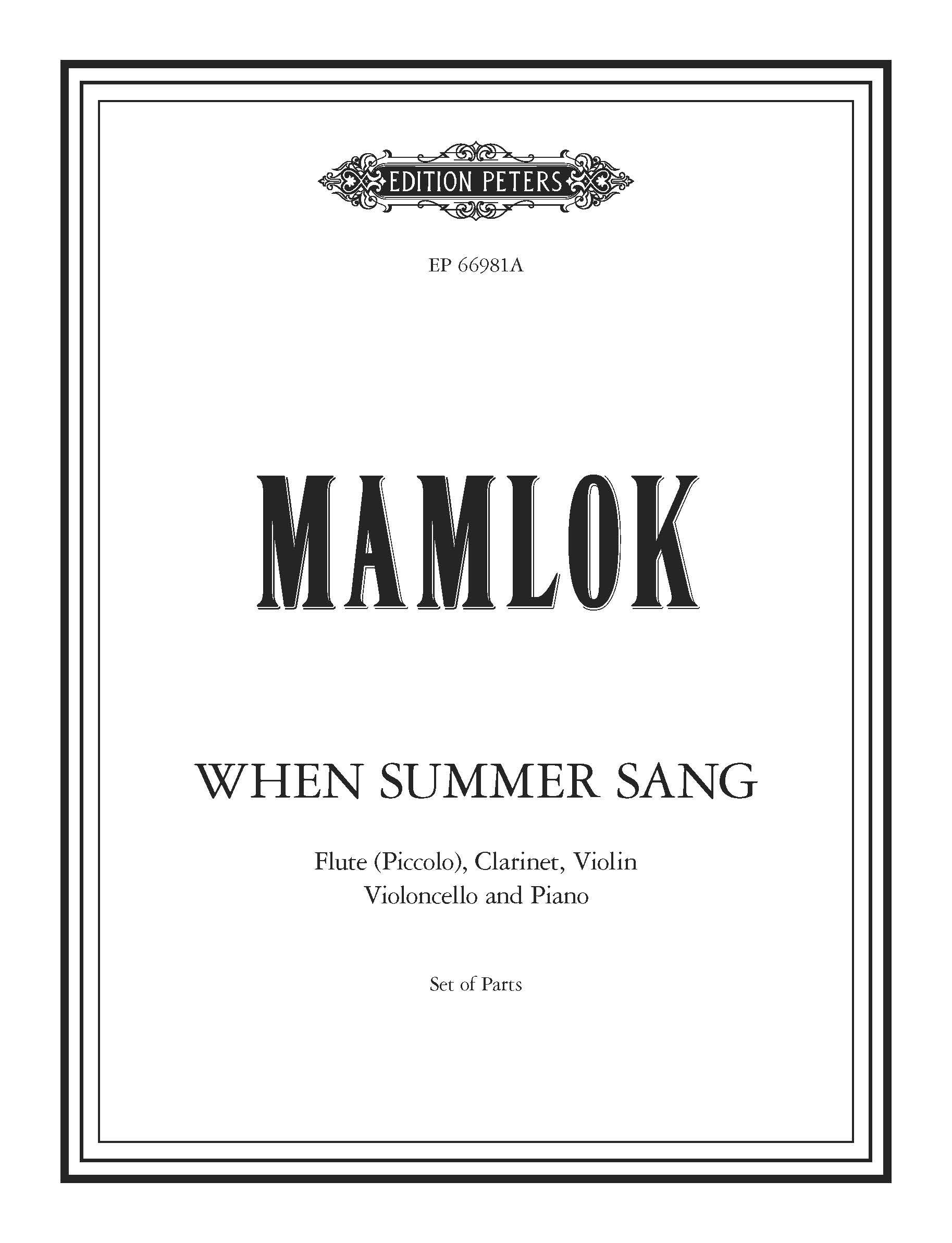 Produktbild zu: When Summer Sang