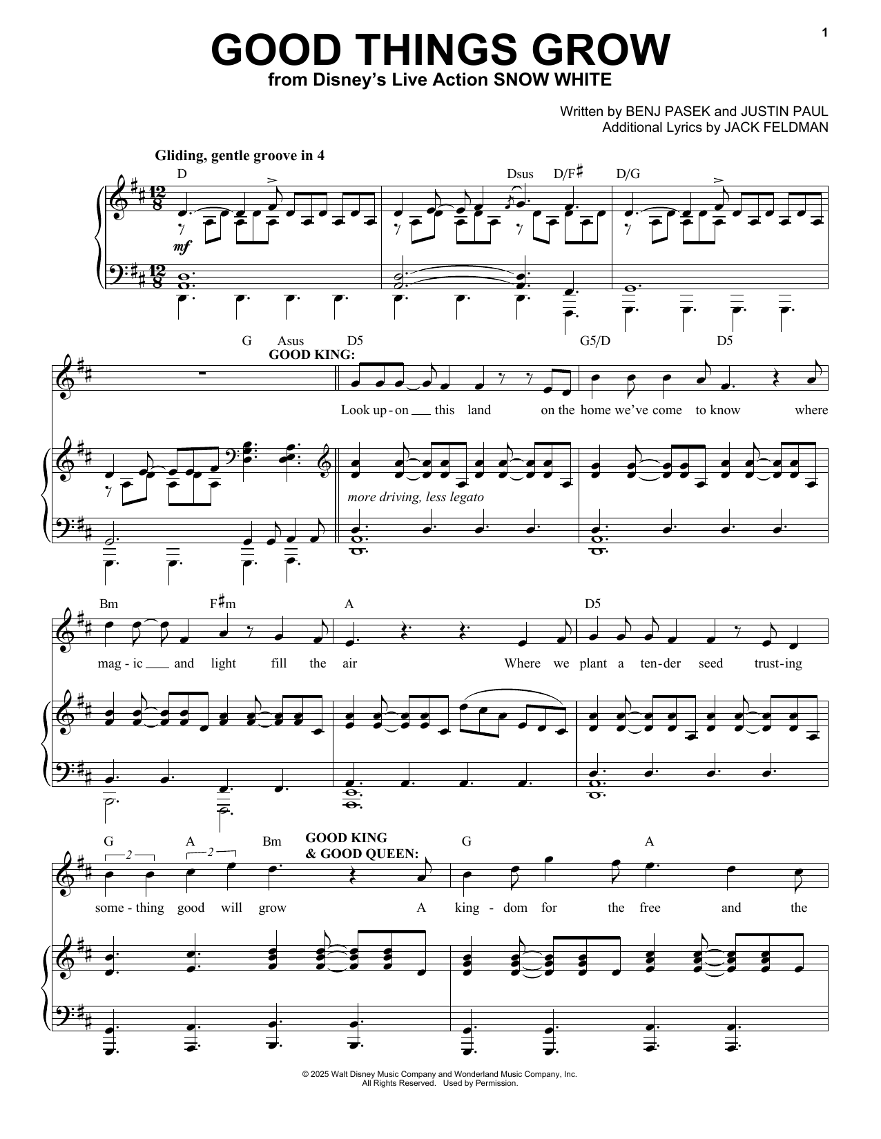 Produktbild zu: Good Things Grow (from Snow White) (2025)