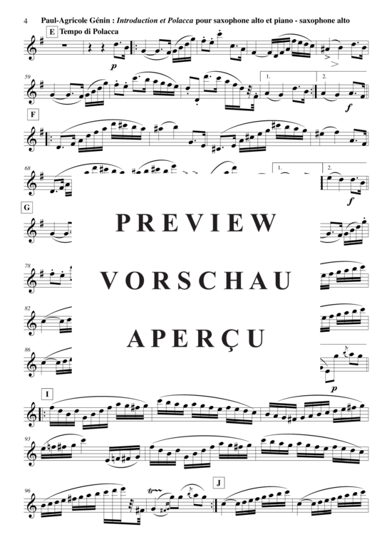 Product gallery: Page 18 of 19 Introduction et Polacca Opus 15, no. 2 , , (alto/baritone saxophone + piano)