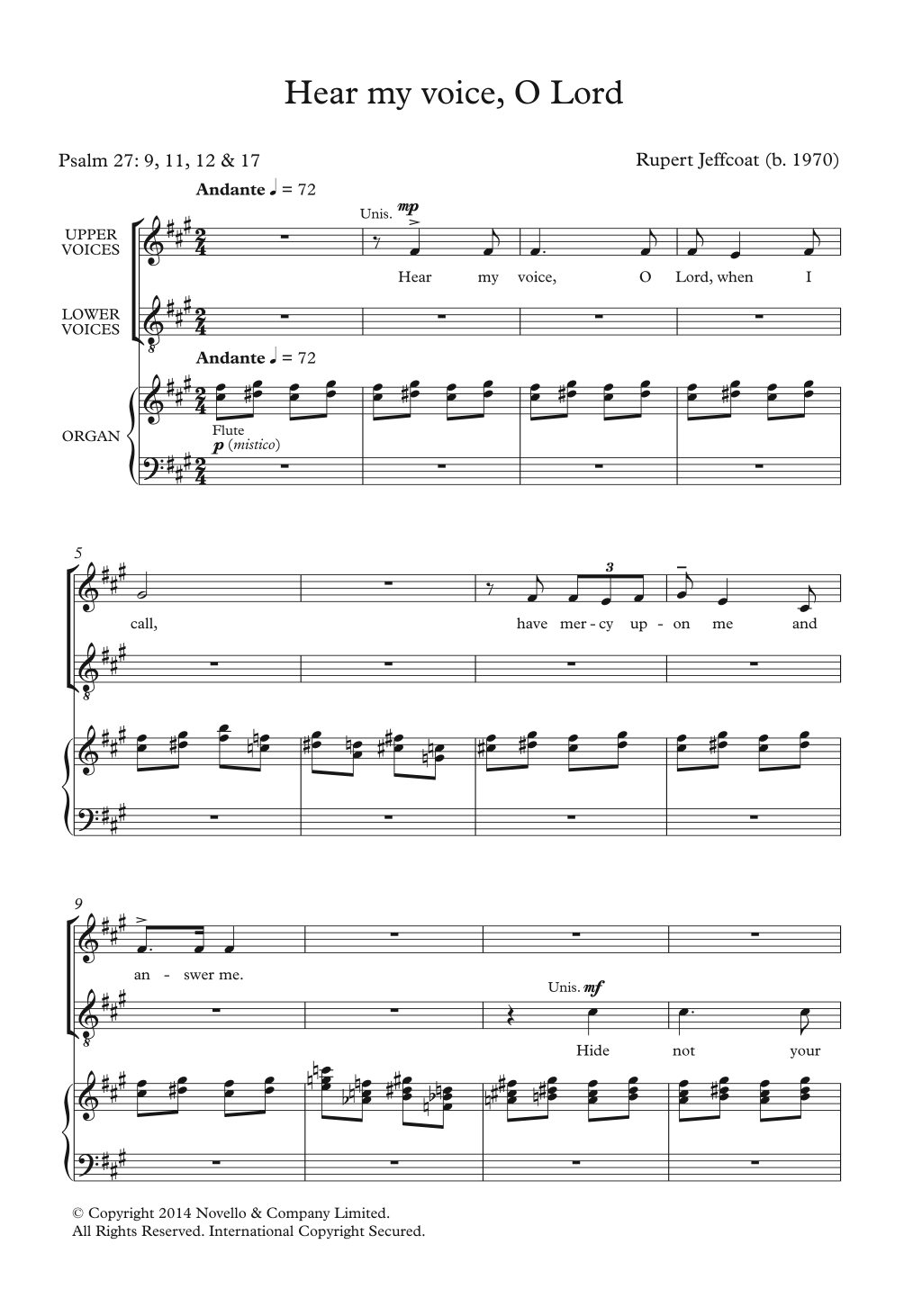 Produktbild zu: Hear My Voice, O Lord
