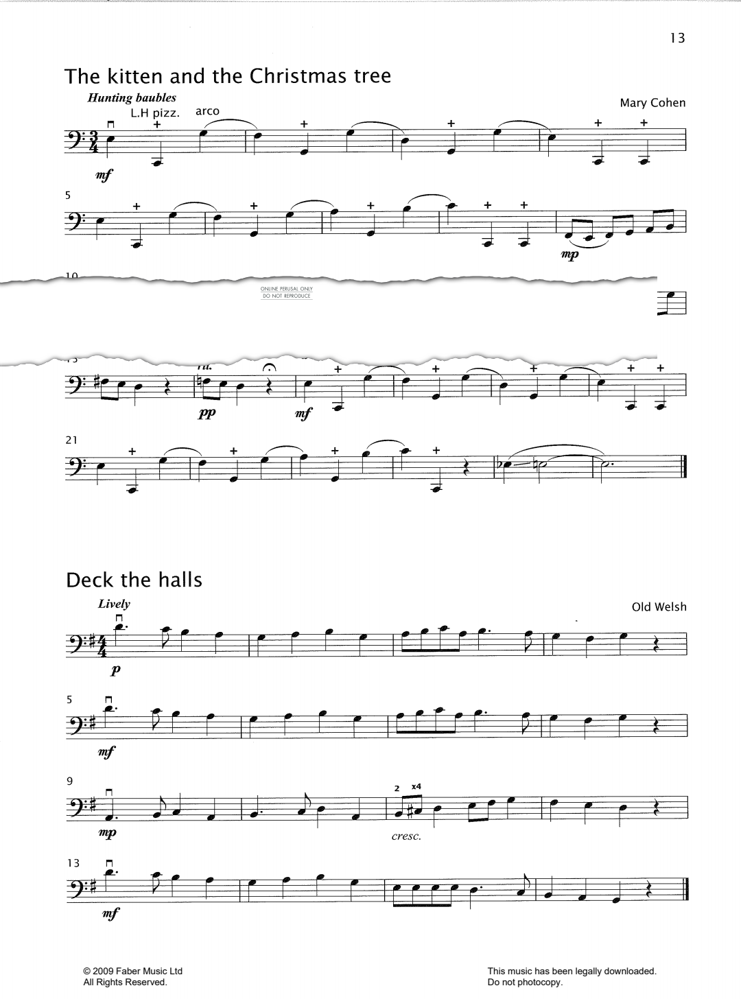 Produktgalerie: Seite 1 von 1 Deck The Halls, Traditional, Violoncello