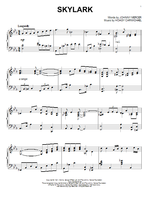 Product gallery: Page 1 of 1 Skylark, Hoagy Carmichael