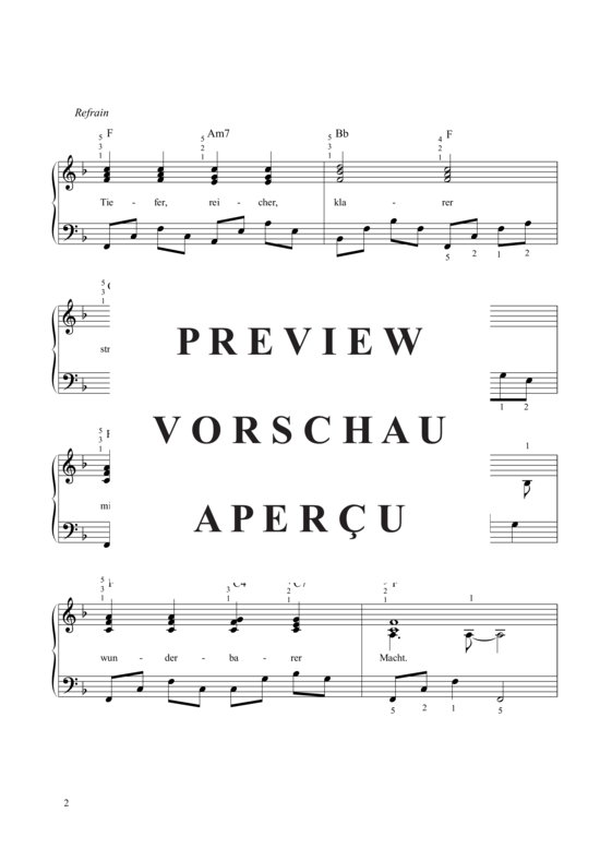 Product gallery: Page 3 of 4 Wie ein Strom von oben (Like A River Glorious) , , Piano Solo