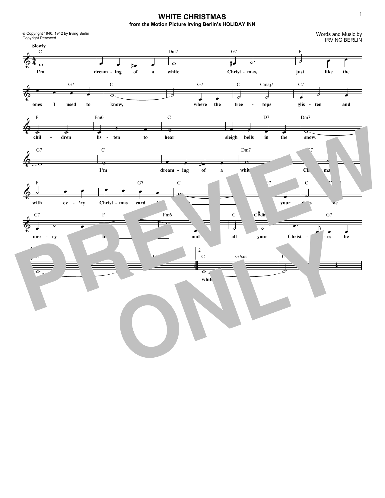 Product gallery: Page 1 of 1 White Christmas, Irving Berlin