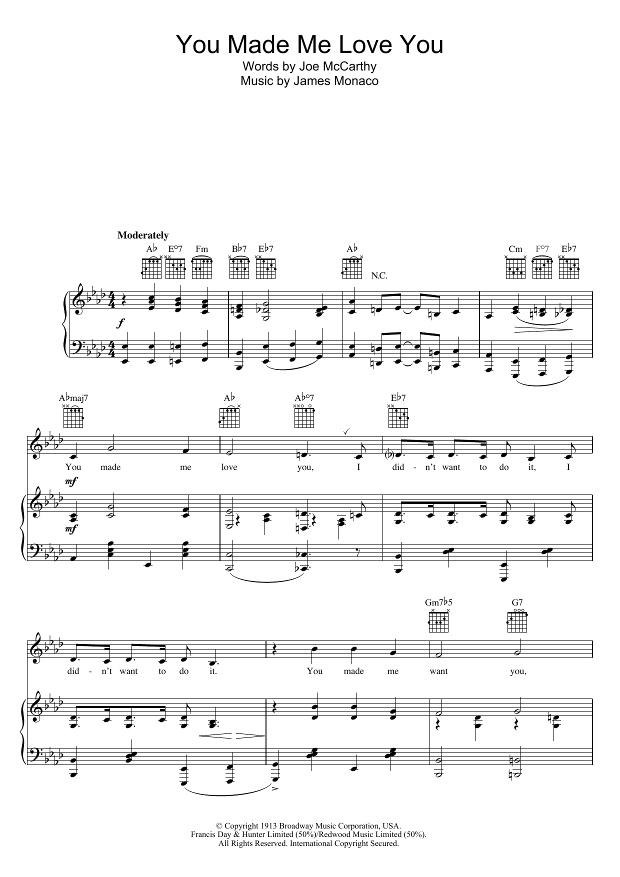 Product gallery: Page 1 of 1 You Made Me Love You (I Didn't Want To Do It), Judy Garland