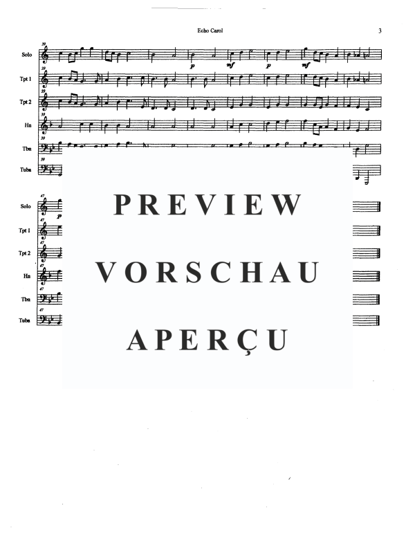 Produktgalerie: Seite 5 von 11 Echo Carol, , BlechblÀser Sextett