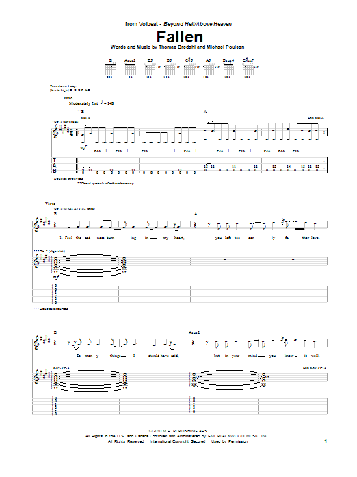 Product gallery: Page 1 of 1 Fallen, Volbeat