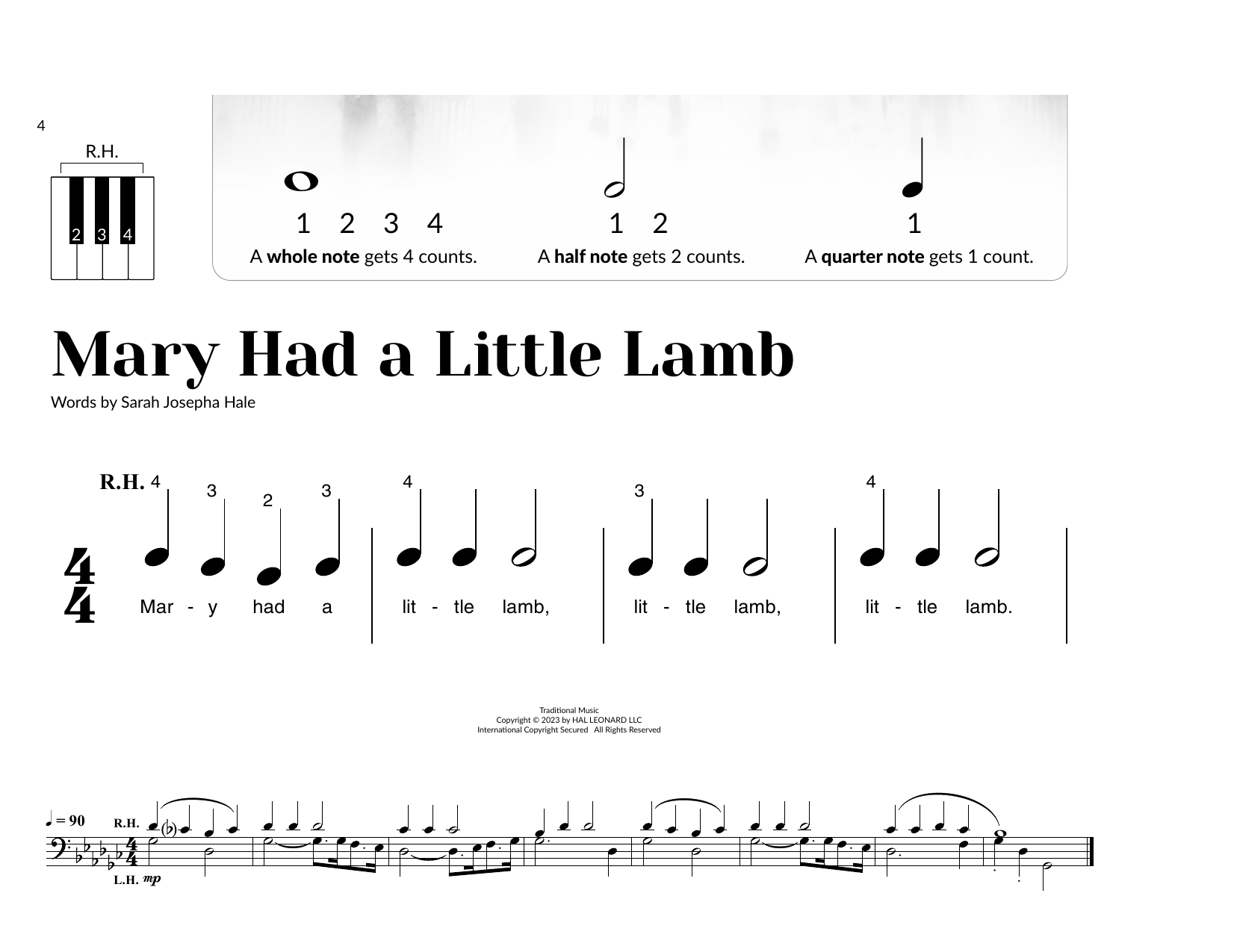 Produktbild zu: Mary Had A Little Lamb