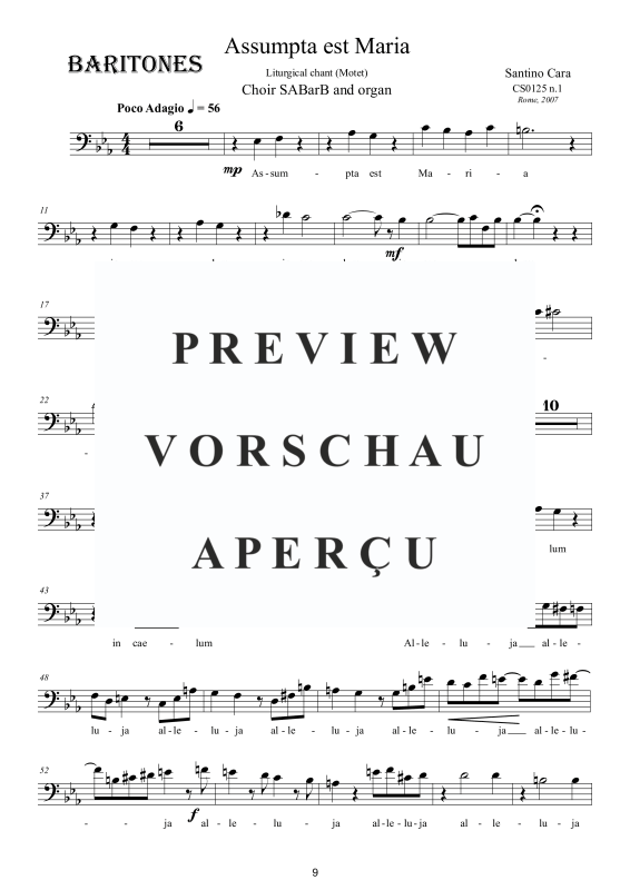 Produktgalerie: Seite 10 von 11 Assumpta est Maria - Liturgischer Gesang, , Gemischter Chor und Orgel