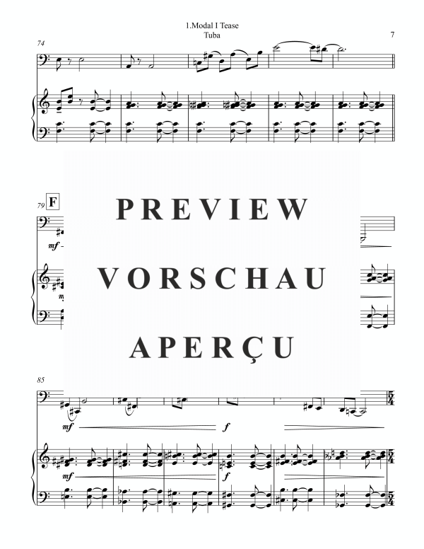 Product gallery: Page 11 of 11 Frivol I Tease, , (tuba or bass trombone and piano)