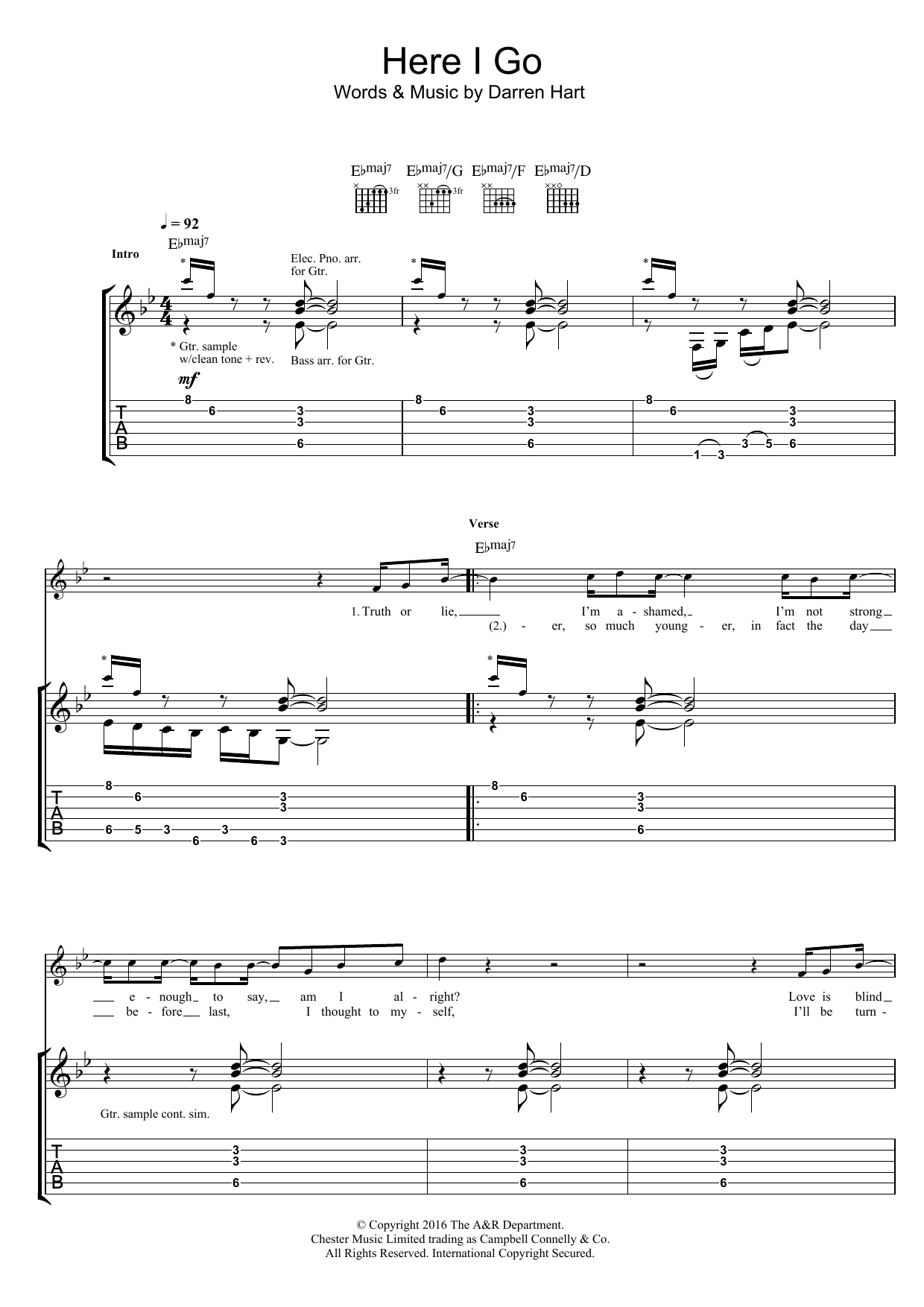 Produktgalerie: Seite 1 von 1 Here I Go, Harts, Gitarre
