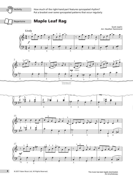 Produktgalerie: Seite 1 von 1 Maple Leaf Rag, Scott Joplin, Klavier