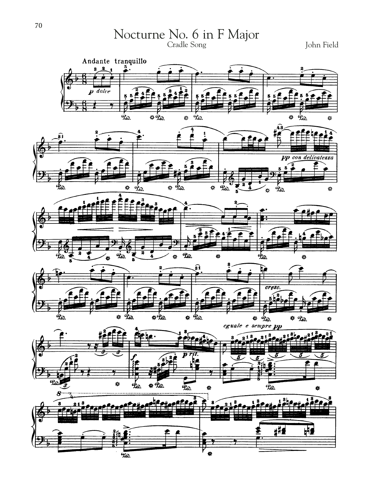 Product picture to: Nocturne No. 6 In F Major, H. 40