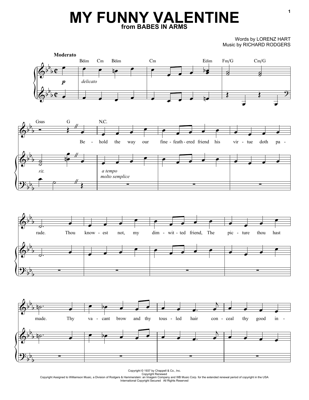 Produktbild zu: My Funny Valentine
