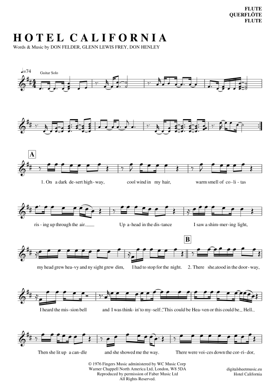 Product picture to: Hotel CaliforniaEagles