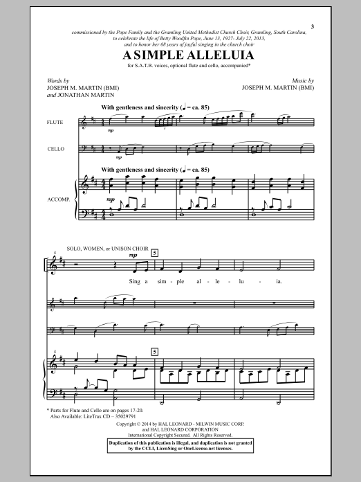 Produktbild zu: A Simple Alleluia