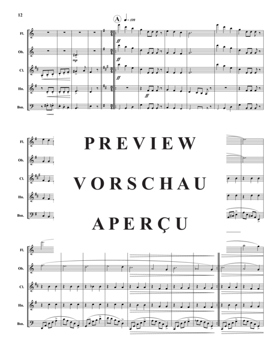 Produktgalerie: Seite 13 von 21 Papillons Op. 2 – 12 Sätze , , (Holzbläser-Quintett)
