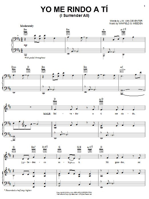 Produktbild zu: Yo Me Rindo A Tí (I Surrender All)