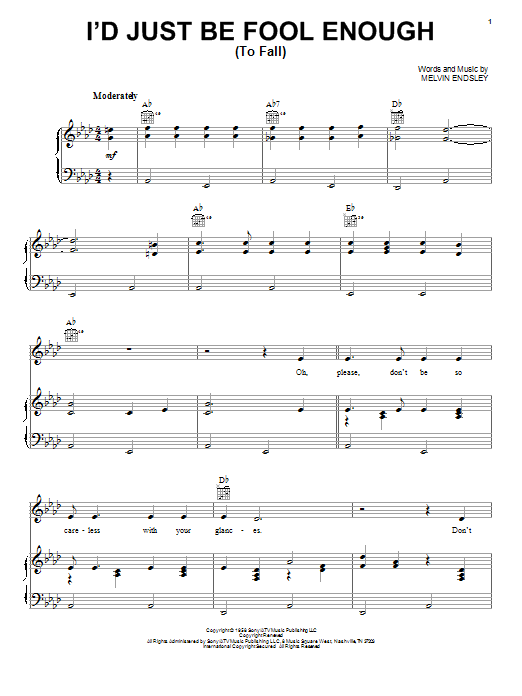 Produktbild zu: I'd Just Be Fool Enough (To Fall)