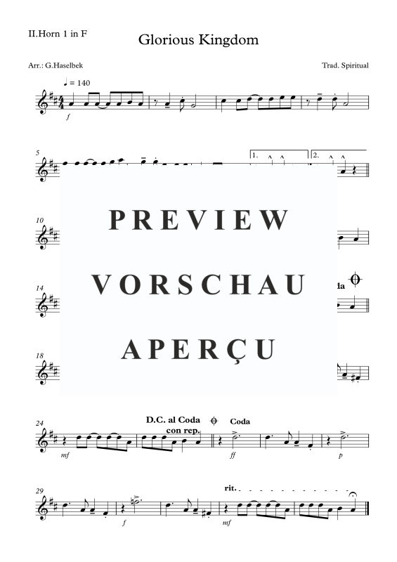 Produktgalerie: Seite 6 von 9 Glorious Kingdom, , (Blechbläserquartett)