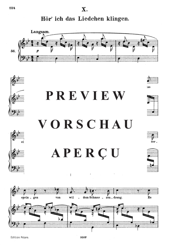 Product gallery: Page 2 of 3 Hör' ich das Liedchen klingen, Op.48 No.10, , High Voice and Piano