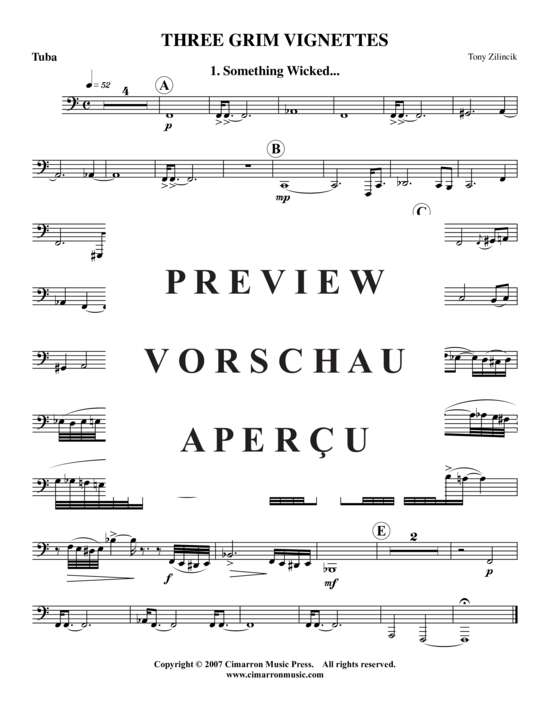 Product gallery: Page 17 of 20 Drei Grim Vignettes , , (tuba + piano)