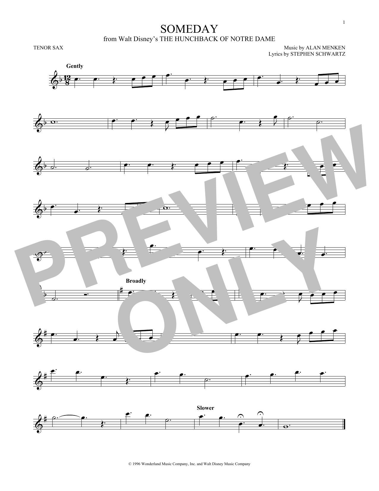 Product gallery: Page 1 of 1 Someday (from The Hunchback Of Notre Dame), All-4-One