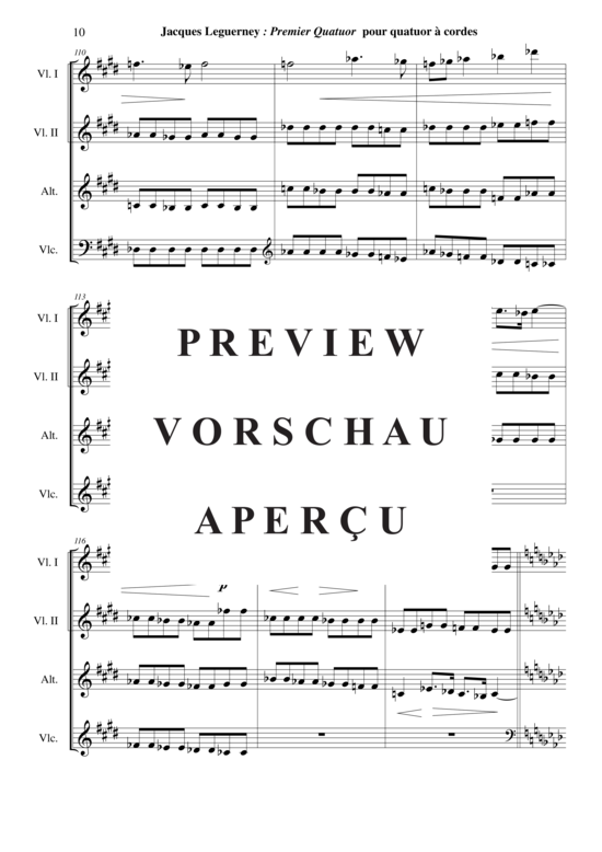 Produktgalerie: Seite 11 von 21 Premier Quatuor à Cordes (First String Quartet) , , Streichquartett