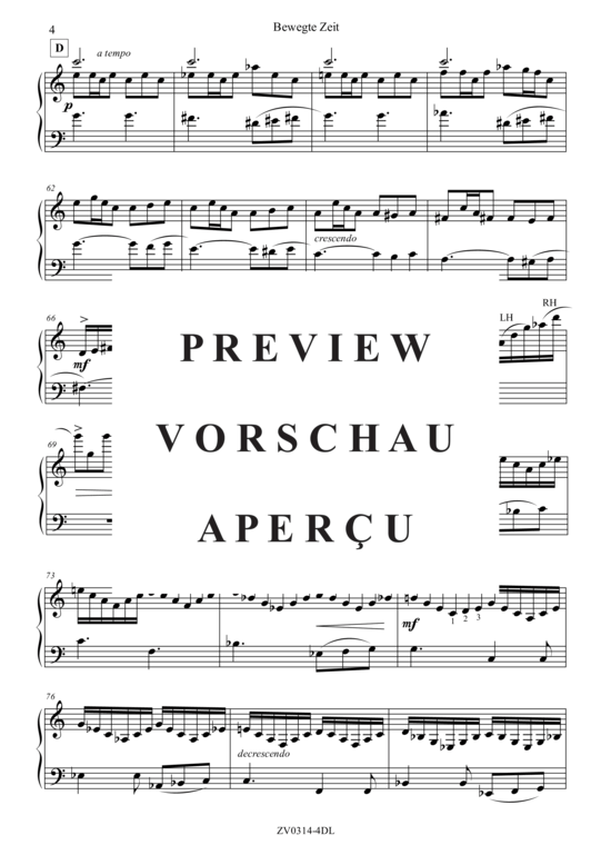 gallery: Bewegte Zeit , , Klavier Solo